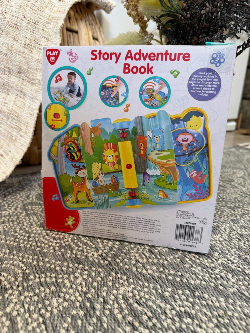 New Baby Toddler Story Adventure Book - Blue & Yellow Interactive Kids Toy